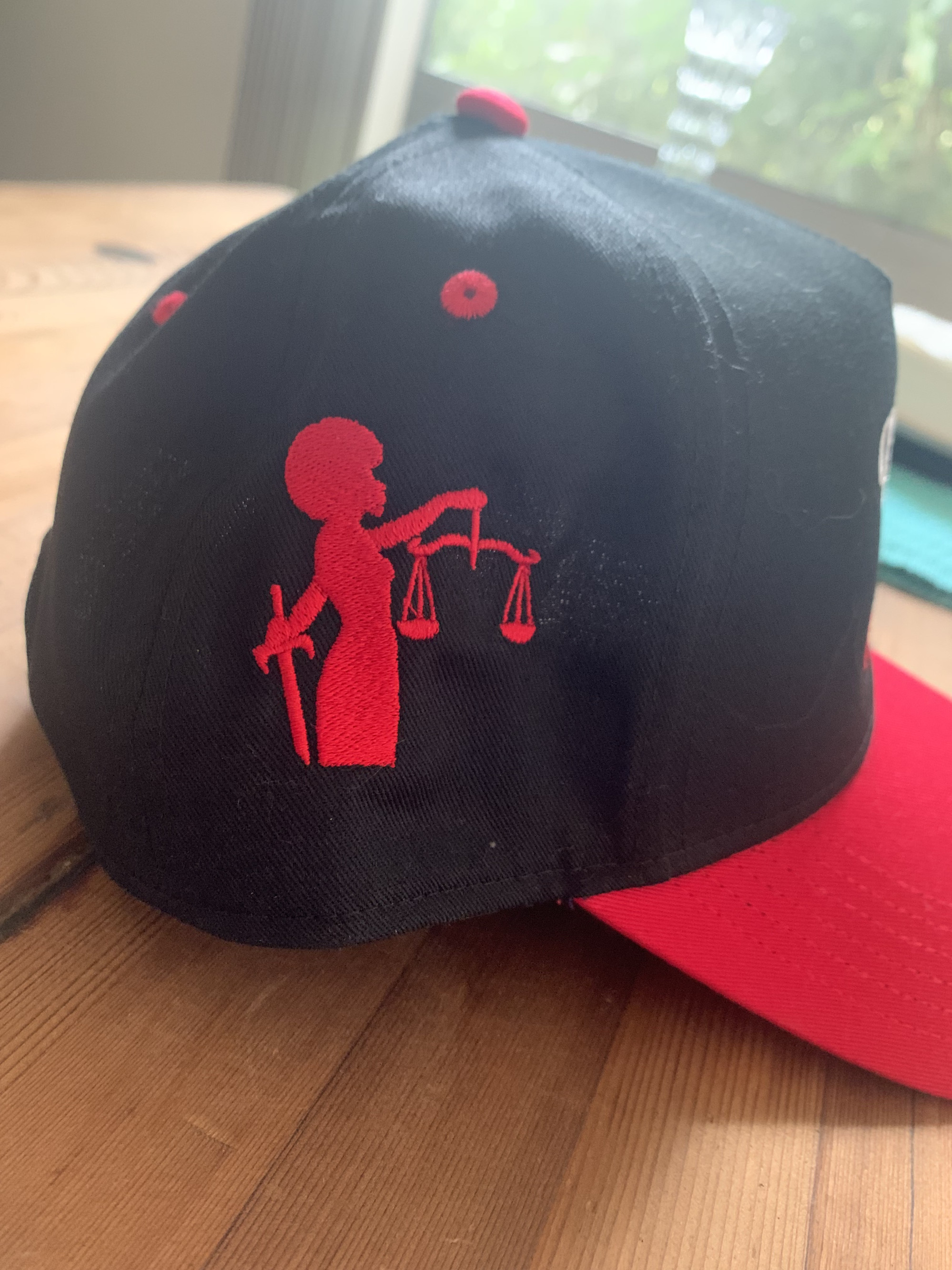 CJLA Cap (Red on black)
